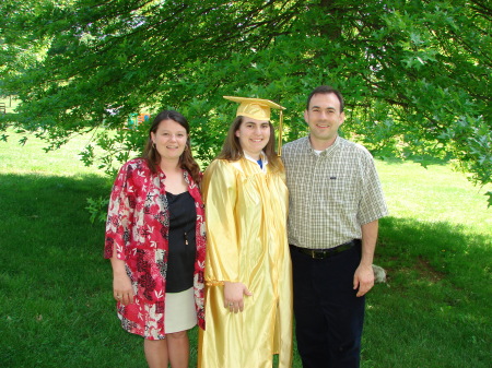 Kris and I with my daughter after graduation!
