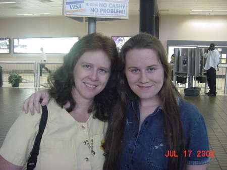 Terry (wife) and Ashley (daughter) at ATL