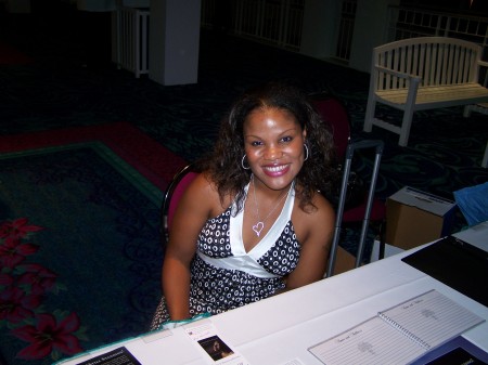 Me signing and selling my books in Mobile