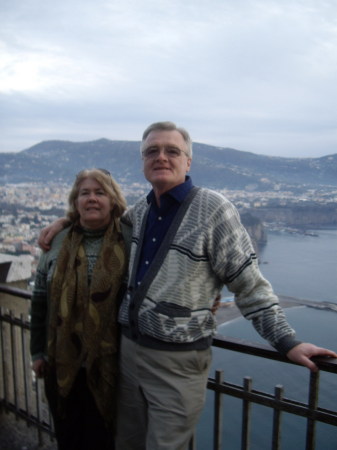 Sorento, Italy Feb. 2008 with my wife Grace