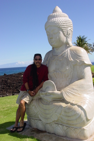my buddy, buddha on the big island of hawai'i
