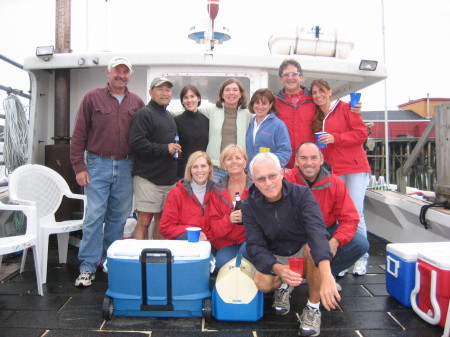 Party on Lobster boat in Maine