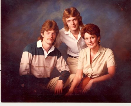 With my sons Steven & David,  1984