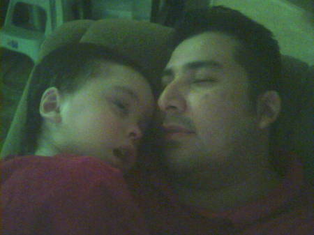 Nap time.... Me and my late son Shane