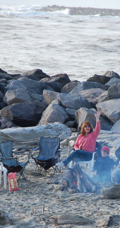 day at the beach