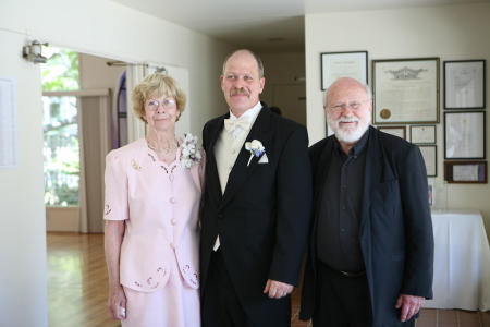 Peter with his parents, Ruth and Ray