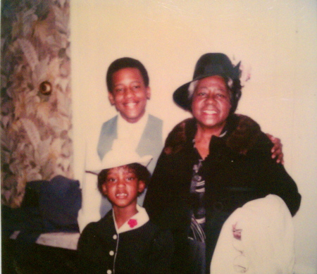 Grandmother, my son Hakim and niece LaShunda.