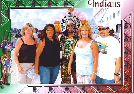 me and friends on cruise to jamaica