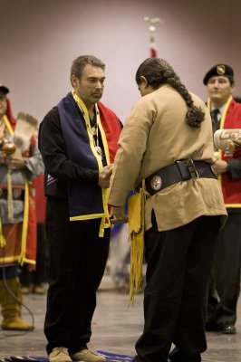 Me being honored by my Tribal Chairman