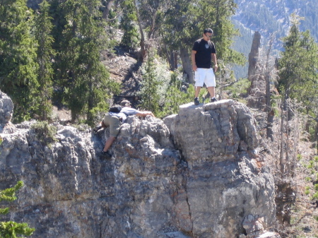 phil & dave atop of a small peak 2