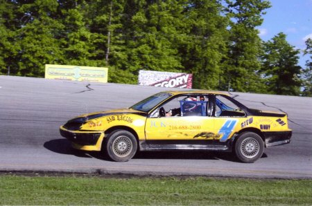 hard into turn 2 at lorain speedway