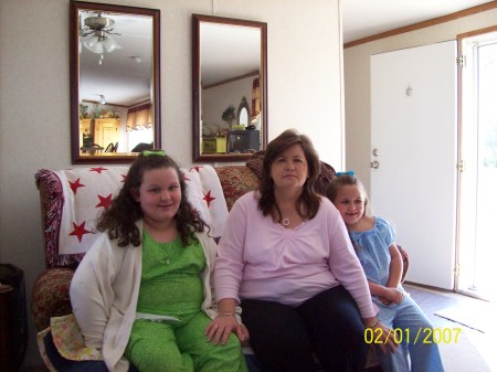 Me and my granddaughters Easter 2008