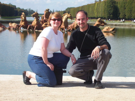Kelley and Me at Versailles near Paris