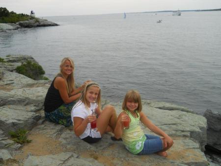 Newport with my two girls Jackie and Christina