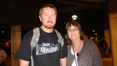 Oldest Son at airport in Lihue