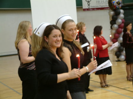 Nursing graduation with my best friend Melissa