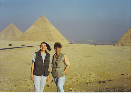 Jennifer & Jackie at Giza Pyramids