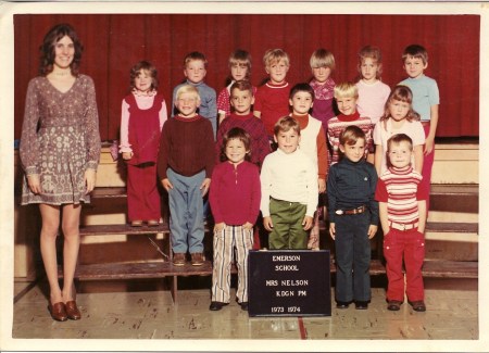 Mrs Nelson's kindergarten class 73/74