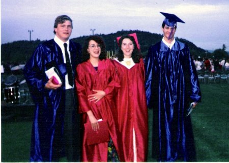 graduation with don, tina, and mike