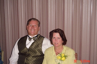 Shelly and Larry at daughter's wedding