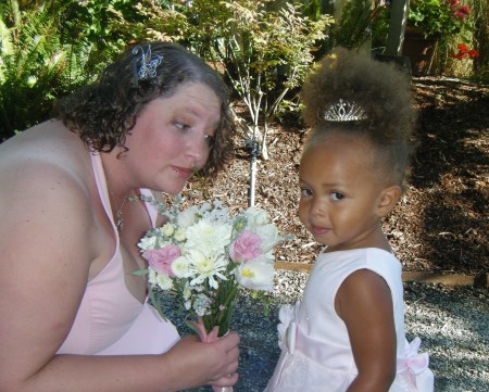 Tiff and the flower girl