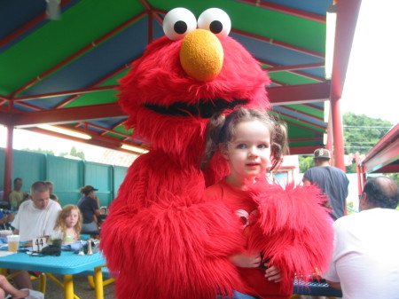 Kayla loved Elmo at 2yrs old