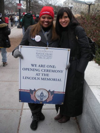 PJ Volunteering at Obama Inauguration