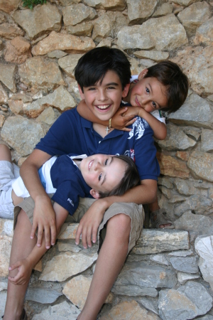 Greece-George 10, Thomas 4 and Evan 3