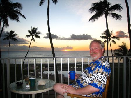 Enjoying an Hawaiian sunset