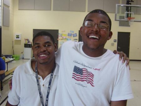 Mario and my son Donte' (on the right)