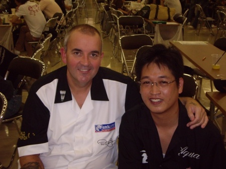 with "Phil the Power" in Kobe, Aug. 2008.