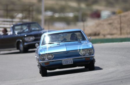 Corvairs at Willow Springs Raceway