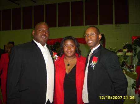 MY BRO, MY CUZ, AND I AT HIS WEDDING