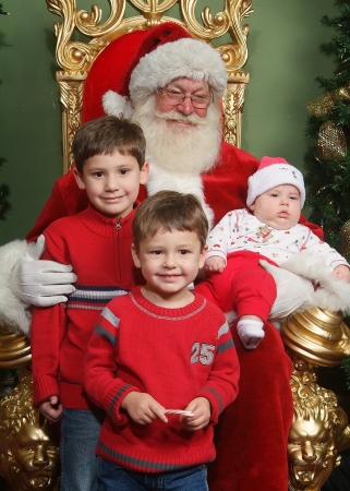 Grandchildren w/ Santa