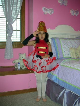Camila dressed up for Nutcracker Ballet
