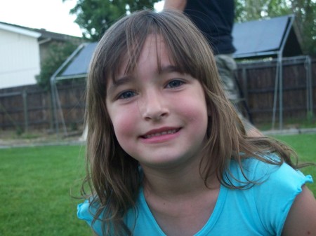 Daughter Jaycee at age 7