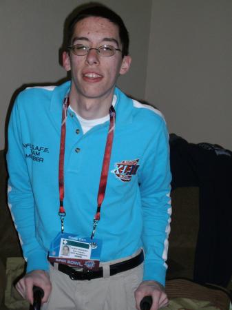 Sean in his Super Bowl 2008 uniform