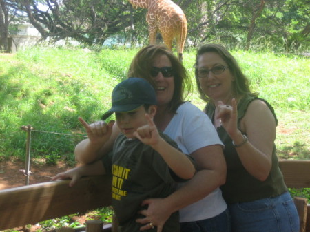 Honolulu Zoo with Cathy & Christopher 2007