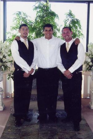 leo and cousins at his tia'a wedding