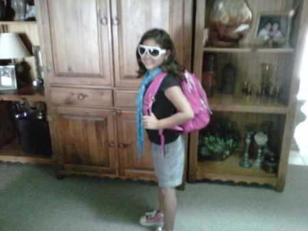 Julias 1st day of 5th grade 2010