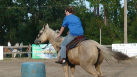 erica and scooter at the show