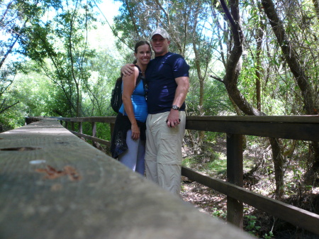 Hiking at our favorite camp site in San Simeon