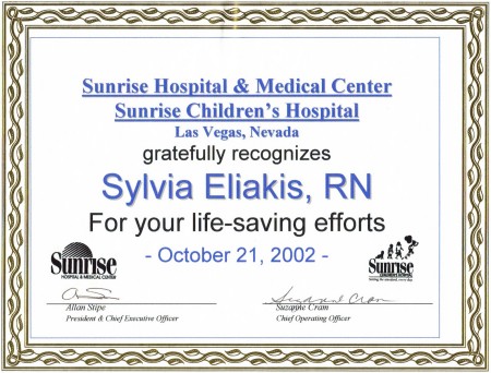 Life Saving Award