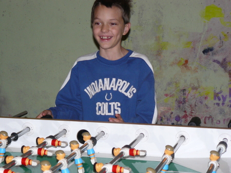 Future foosball champ