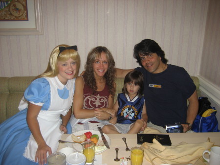 Our family with Alice in Wonderland