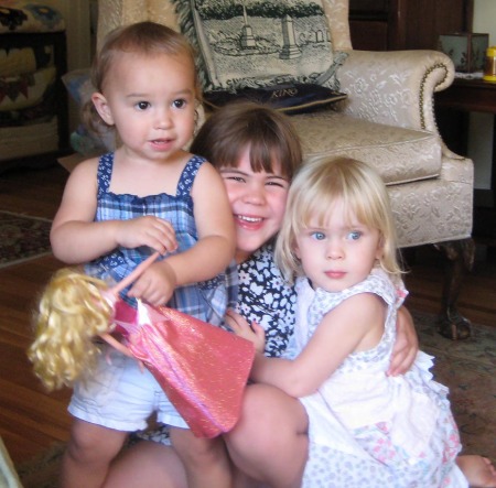 7/26/08 Chloe with Sarah & Clara Corder