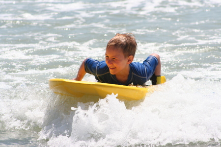 Ryan surfing