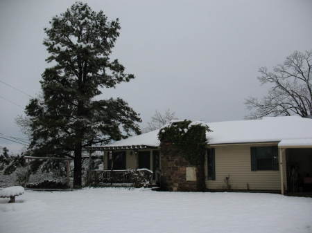 My house in the snow