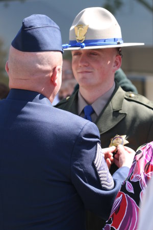 Proud Poppa Pins CHP Officer Foster