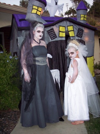 My daughter and me - Halloween 2008